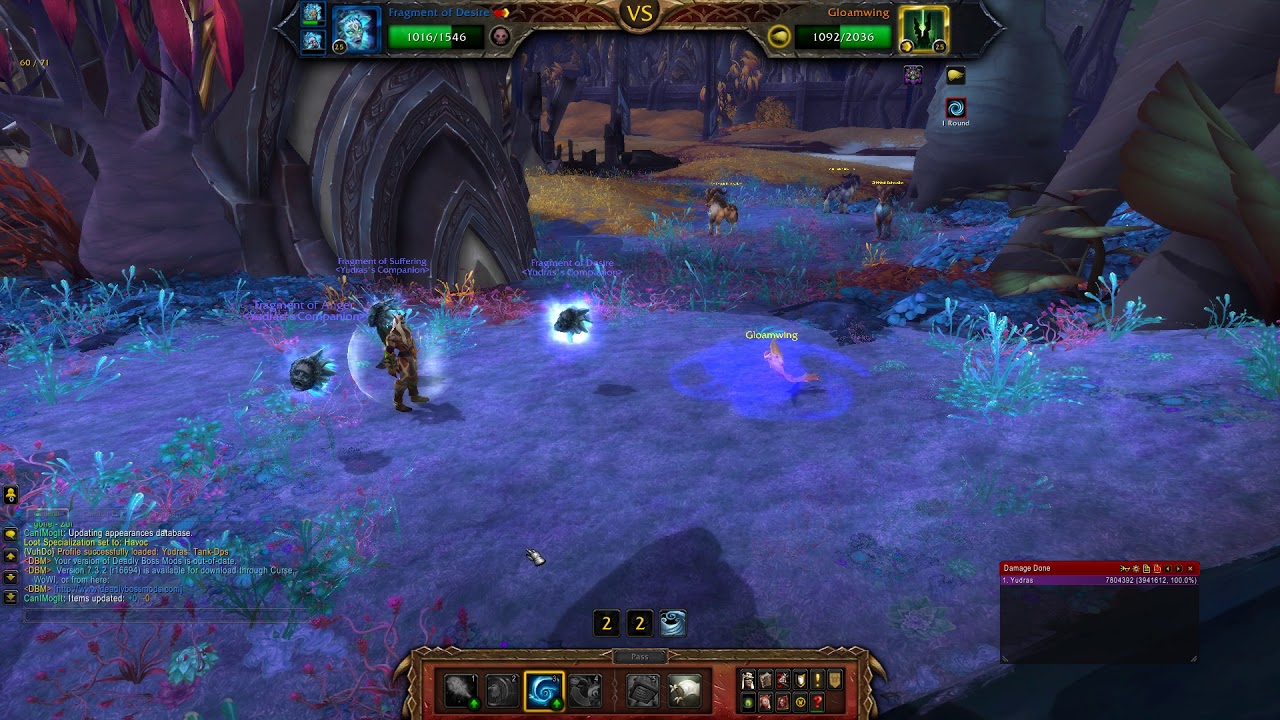 WOW - Pet Battle - Gloamwing - Full Undead Team