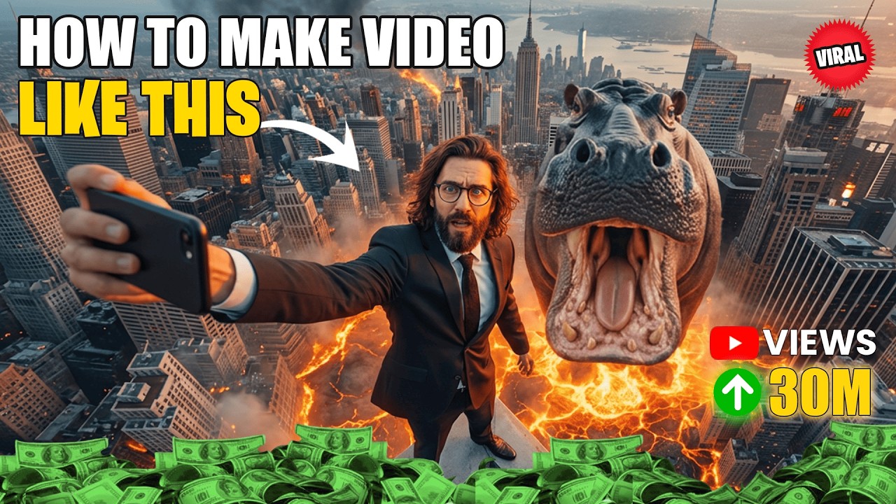 How to Make GIANT Animals Eating Videos with AI (Step-by-Step Tutorial)