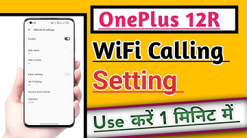 OnePlus 12R How to Use WiFi Calling | WiFi Calling Setting kaise Use kare useful trick