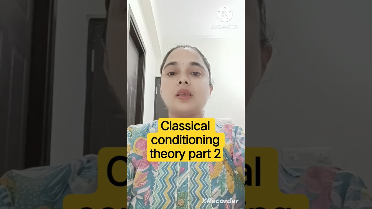 Classical conditioning theory part 2