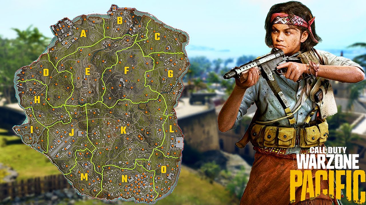 COD WARZONE PACIFIC MAP REVEALED! (15 New Locations, New Modes & More)
