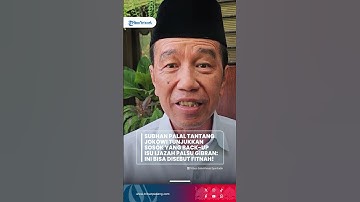 SUBHAN PALAL Balik Tantang Jokowi: “Kalau Bilang Saya Di-backup, Tunjukkan Siapa Orang Besarnya!”