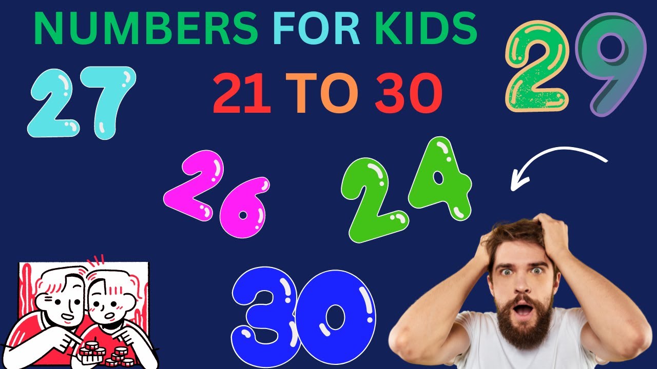 Number song 21 - 30 for children | counting numbers | cartoon baby ...
