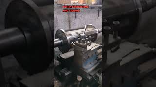 ⚙️ Heavy Duty Rotor Turning Process | Plastic Grinder Machine Manufacturing #shorts
