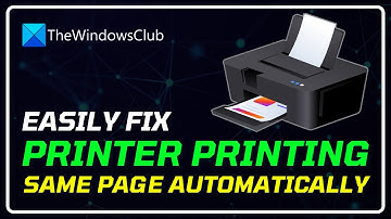 Printer keeps printing the same page automatically
