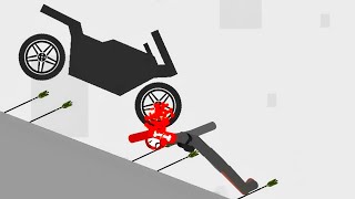Stickman Descent on a Race Bike - Ragdoll Dismount Bone Breaker Android Gameplay screenshot 5