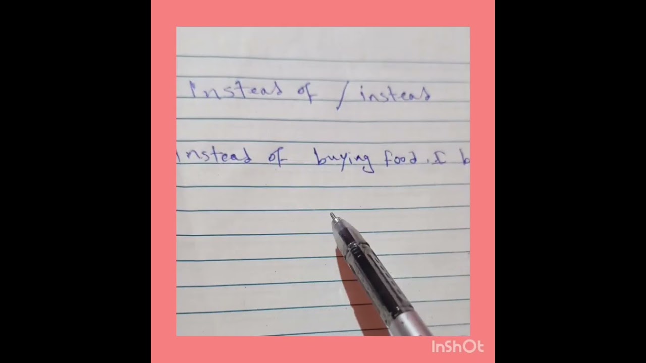 قواعد لغه إنجليزية instead vs instead of