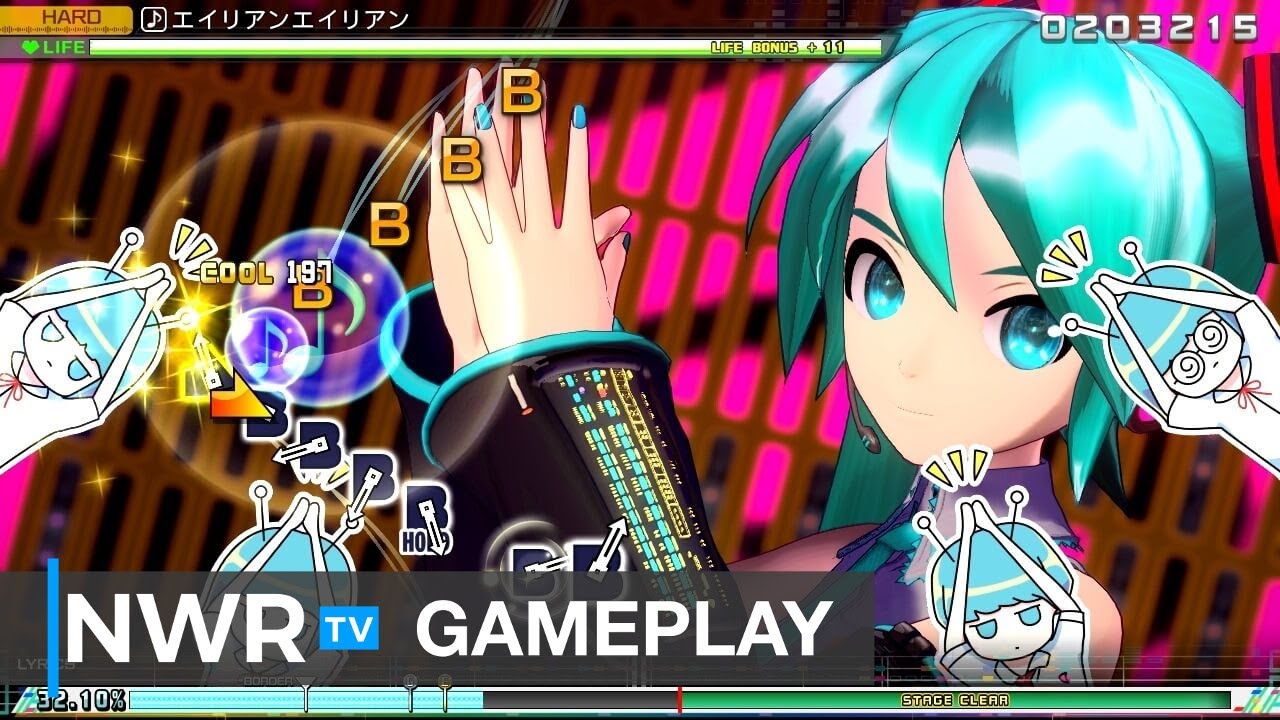 Hatsune Miku Project Diva Megamix Off Screen Gameplay Youtube