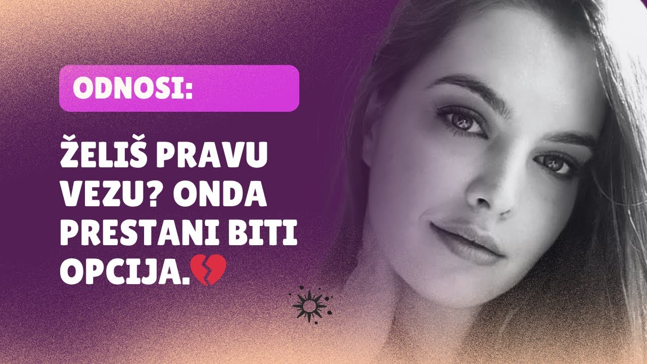 Kad shvatiš da nisi opcija, nego izbor – promijeni se sve