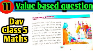Value based question unit 11 solutions//DAV CLASS 5 maths