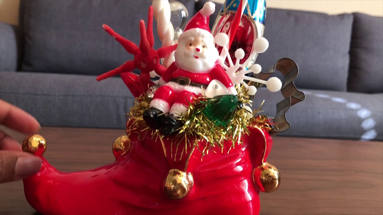 Elf Boot Craft I Stuffed An Elf Boot | Vintage Christmas Craft - YouTube