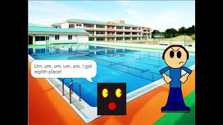Carla gets 1st place in the swimming race/UNGROUNDED