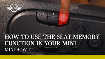 How to use the seat memory function in your MINI | MINI How-To