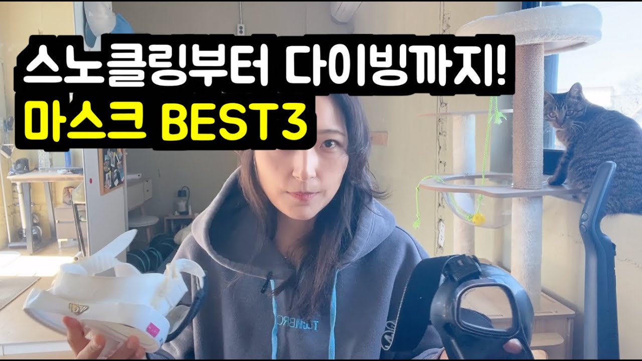후회 없는 BEST 3! 스노클링 마스크부터 8년 된 다이빙 마스크까지!