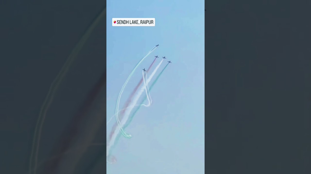 Raipur skies on fire today ✈️🔥 