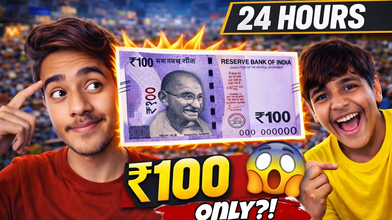 Living on ₹100 for 24 Hours in India 🇮🇳