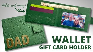 💰 Wallet Style Gift Card Holder | GIFTS FOR HIM | Holds REAL! 💰