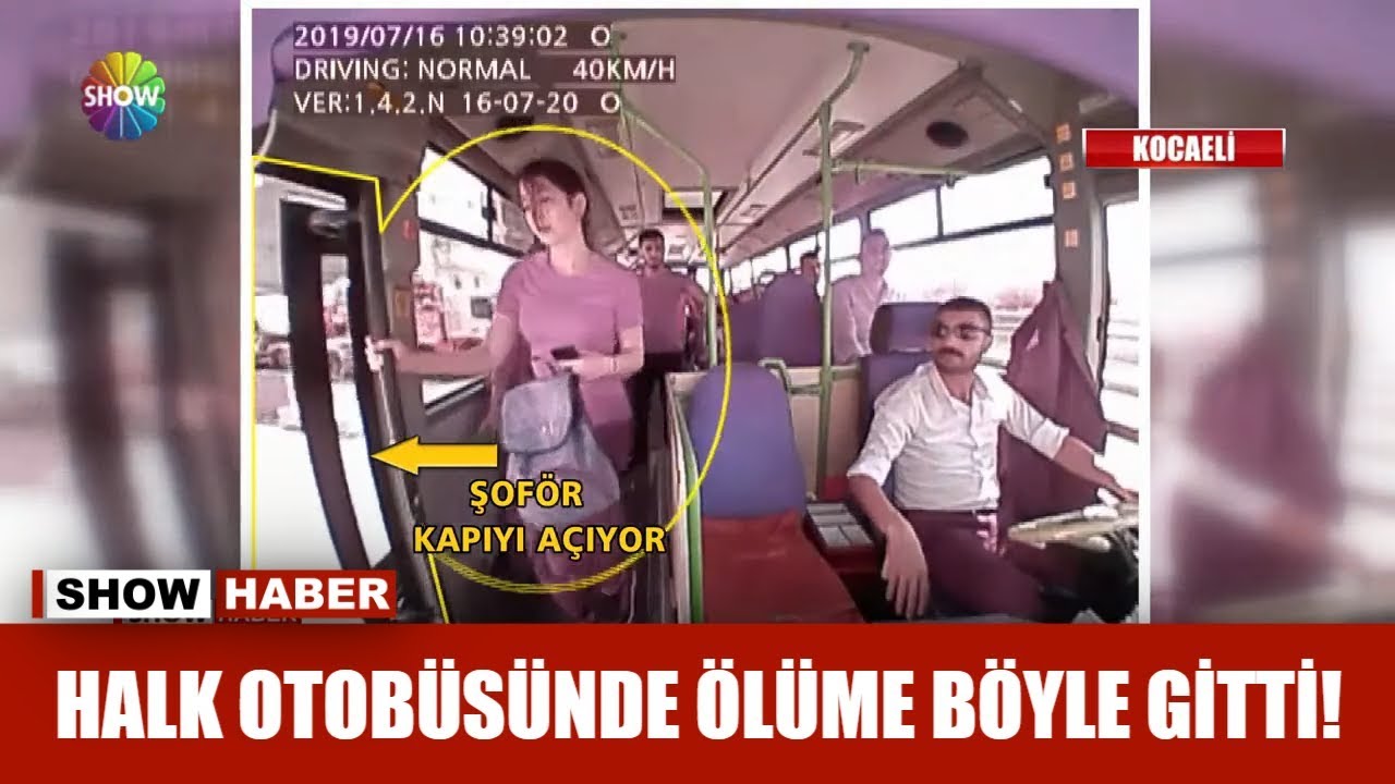 Otobüsten inerken hayatını böyle kaybetti