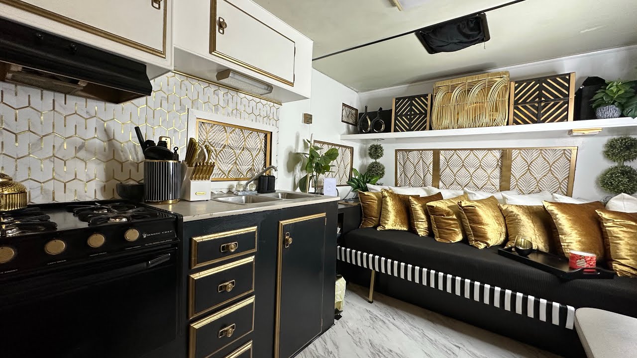 Solo Female DIY Camper Trailer Renovations || Vanessa’s Vanlife Journey featured on Tiny Home Tours