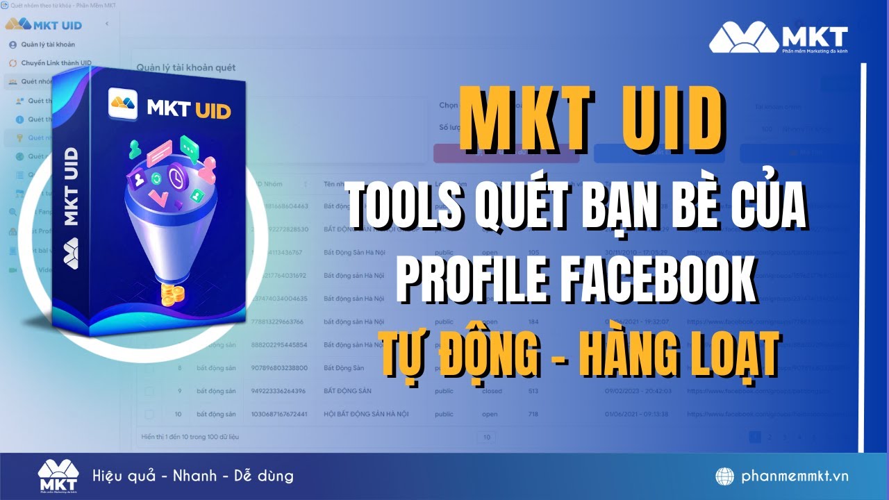 MKT UID - Tool Quét Danh Sách Bạn Bè Của Trang Cá Nhân Facebook | Phần ...