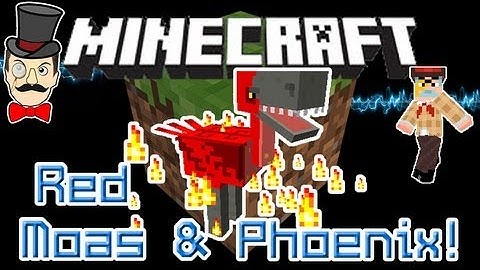 Minecraft Aether Extended Mod RED MOA & PHOENIX! New Rideable Mobs!