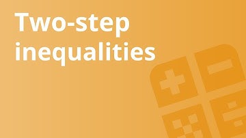Solving Two-Step Inequalities | Mathematics | Algebra 1