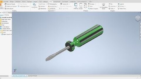 How to make a screwdriver using Autodesk Inventor