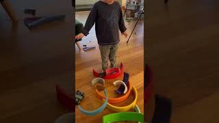 Wooden rainbow 🌈 by Ulanik 😃 #educationaltoys #toddleractivity #ulanik #montessori