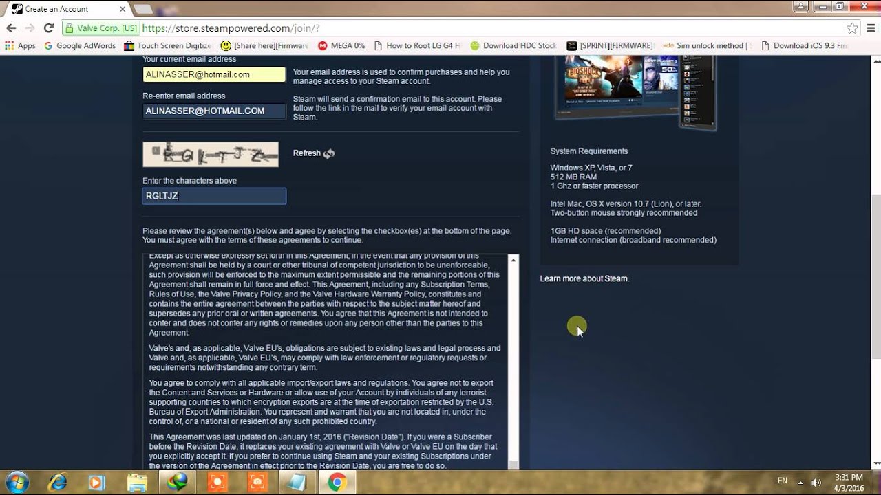 How to create a new account on STEAM كيف تنشئ حساب جديد على الستيم