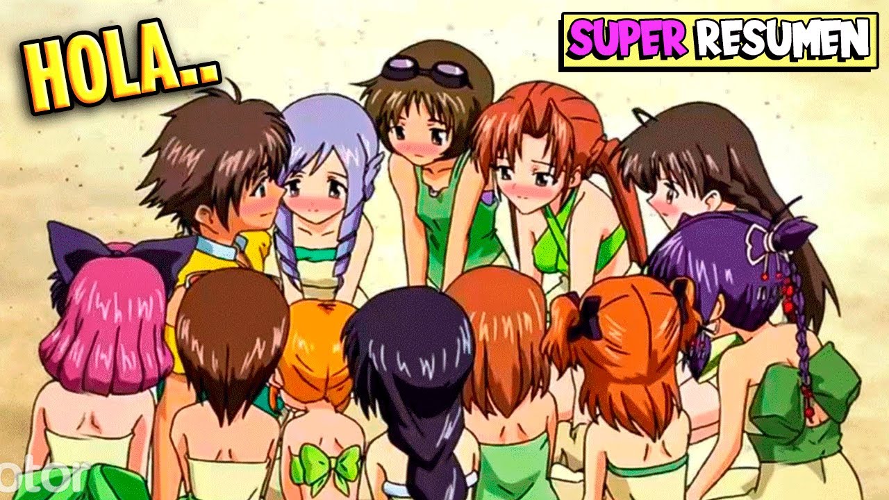 🏝️Es OBLIGADO a VIVIR en 1 ISLA SIN SALIDA con 12 HERMANAS NORTEÑAS🩷SISTER PRINCESS SUPER RESUMEN