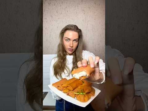 Блинчики на томатном соке, пробовали?) #рецепт #блины #закуска #новыйгод #еда #врекомендации