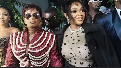 Grand Arrival of Mercy Aigbe and Iyabo Ojo at Premiere of Her Movie "Thinline"