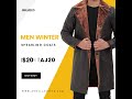 AngelJackets Mens Shearling Leather Coat