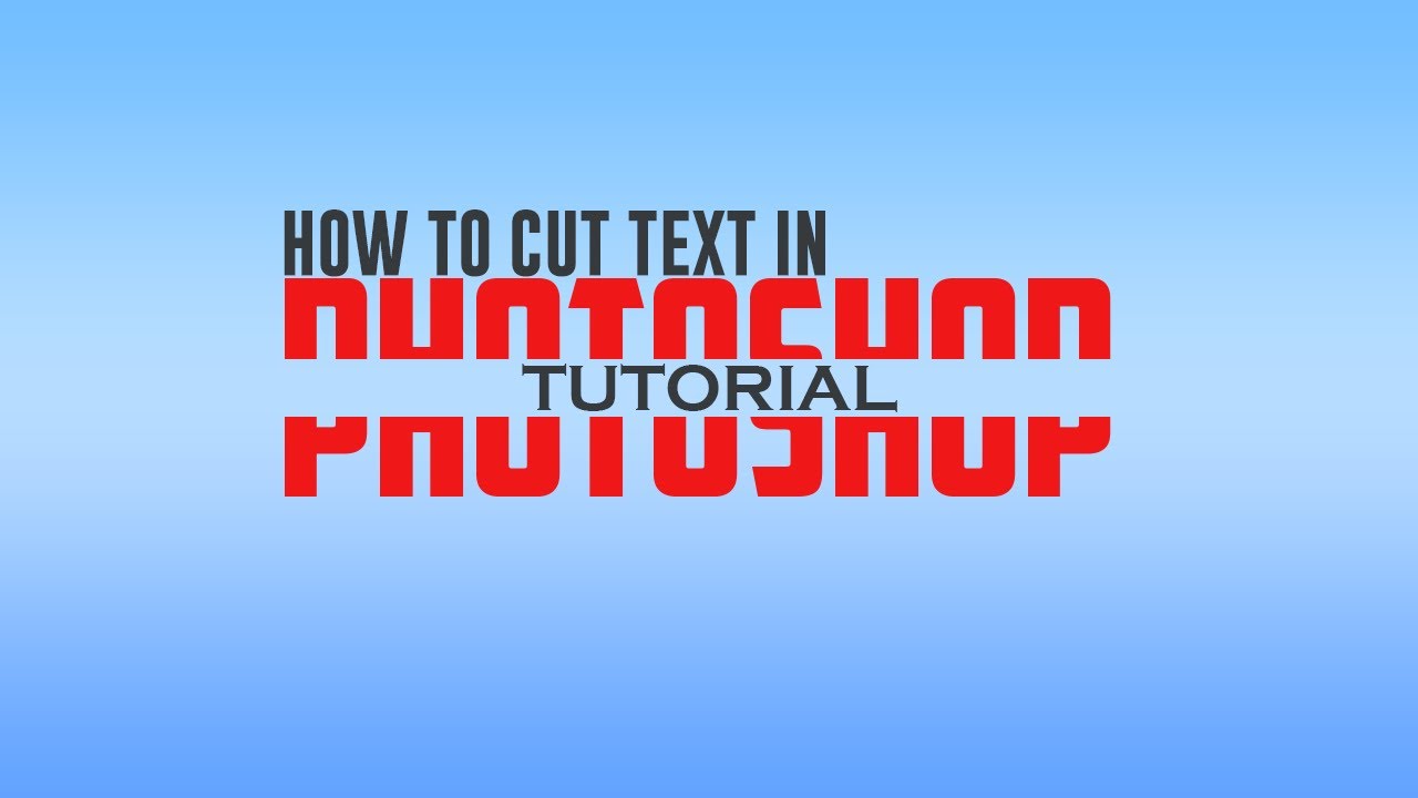 How To Slice Text In Photoshop - T-Shirt Design Tutorial - YouTube