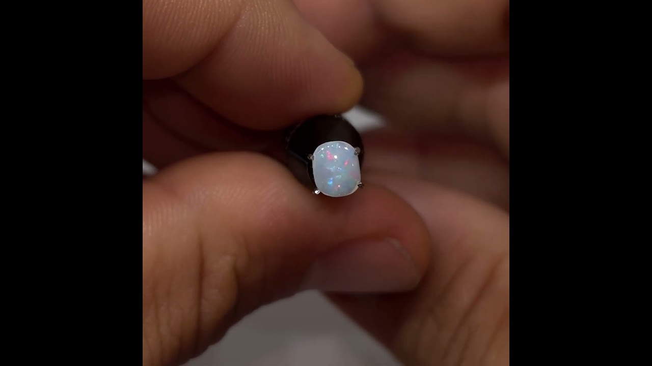 Polished Jalisco Mexican Fire Moonlight Opal Stone 