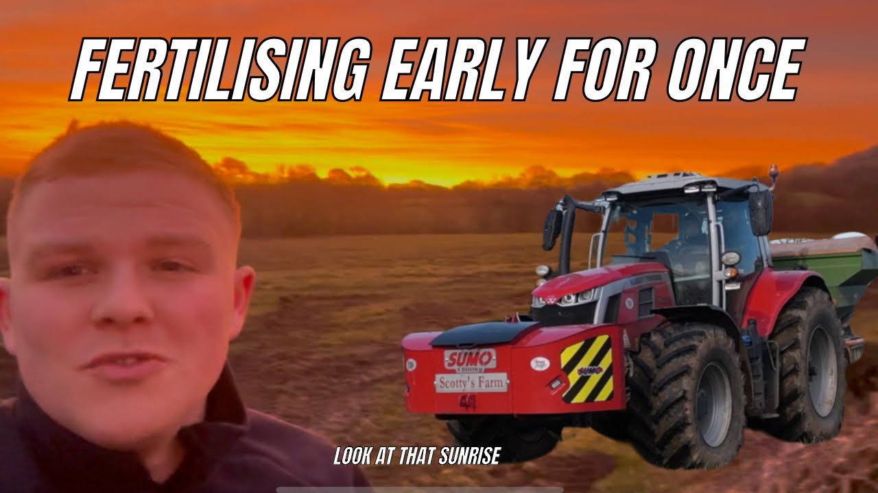 FERTILISING NICE AND EARLY FOR ONCE !!! 😊👨🏼‍🌾🚜