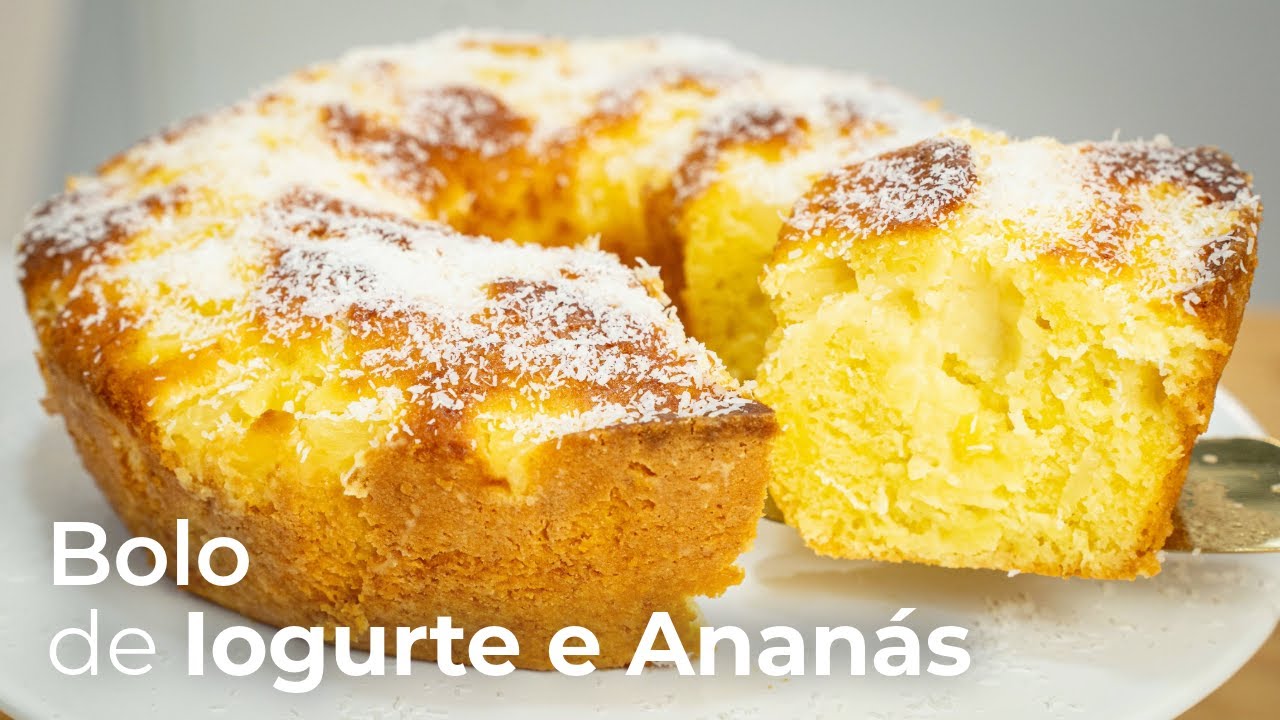Receita de Bolo de Iogurte e Ananás que Todos Querem Experimentar! 😋🍍