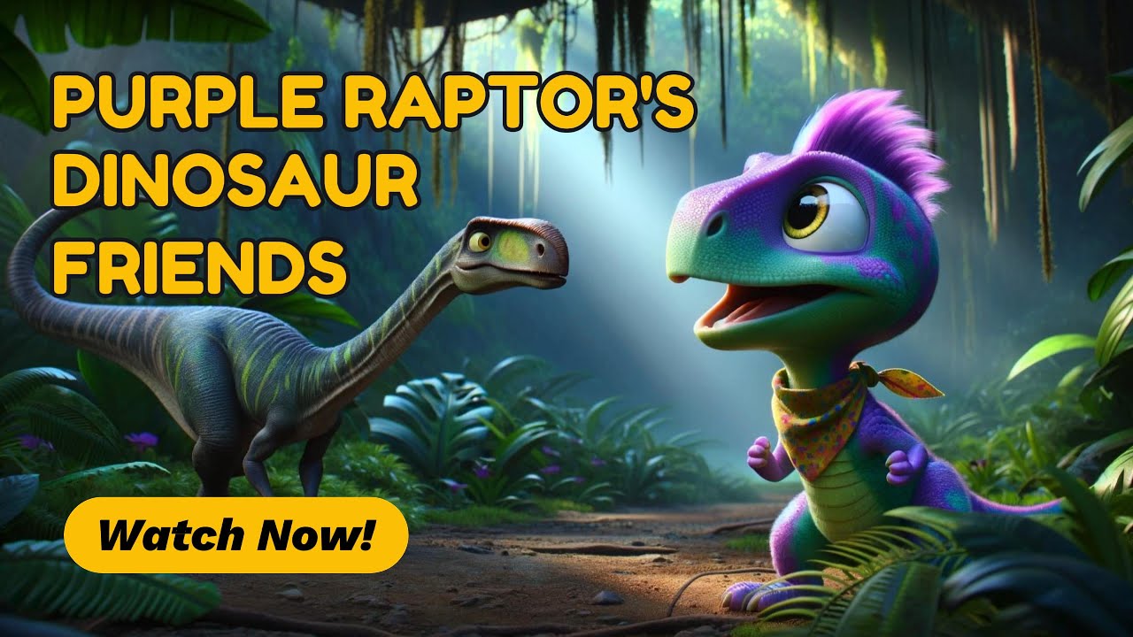 Purple Raptor's Dinosaur Friends | Bedtime Stories for Kids - YouTube