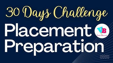 Launching Placement Preparation 30 Days Challenge | Vamsi Bhavani