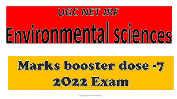 environmental science UGC NET| envirocademy| net JRF ENVIRONMENT SCIENCES 2022