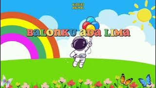 Balonku ada lima rupa-rupa warnanya | No copyright | karaoke | Lagu anak | kiddies animal