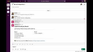 Slack + TAAPI.IO app integration