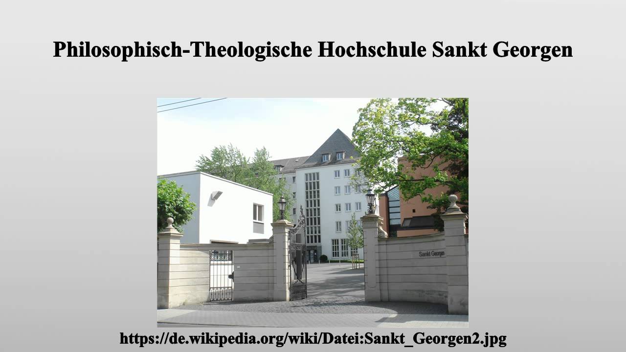 Philosophisch Theologische Hochschule St Georgen Philosophisch-Theologische Hochschule Sankt Georgen - YouTube