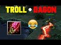 DOTA TROLL WITH DAGON (FUNNY GAME)