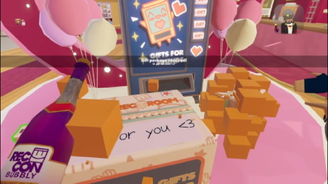 This Rec room player got a bubbly from the friend o tron omg