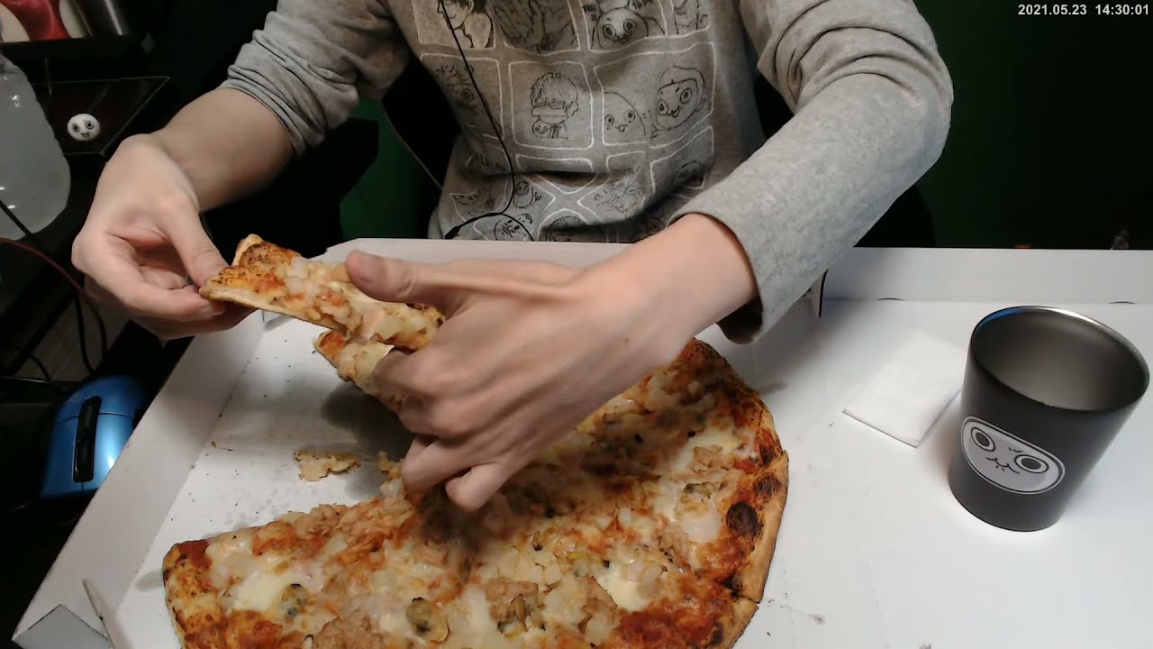 無観客ごはん「ピザ」HD