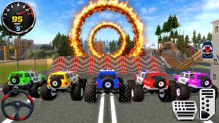Impossible Car Mega Stunts Ramp Simulator #1 - US Police Monster Truck Driving 3D - Android gameplay screenshot 1