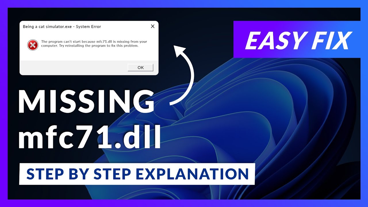 mfc71.dll Error Windows 11 | 2x FIX | 2023