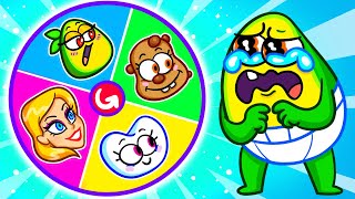 Baby Avocado Try to Find His Mom! || Spin The Wheel Challenge || Kids vs Adults Funny Situations