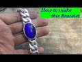 Silver Bracelet Making | How Silver bracelet is Made | How to make Cuban chain bracelet